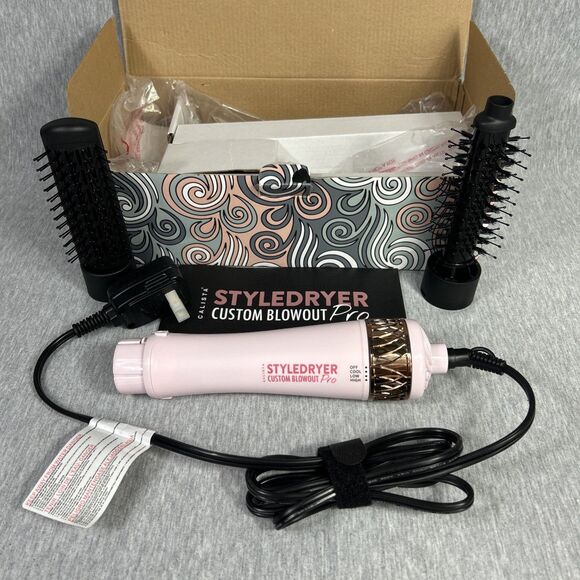 (OB) Calista StyleDryer Custom Blowout Pro Hair Drying Brush Pink 2 Atrachments - Picture 12 of 16